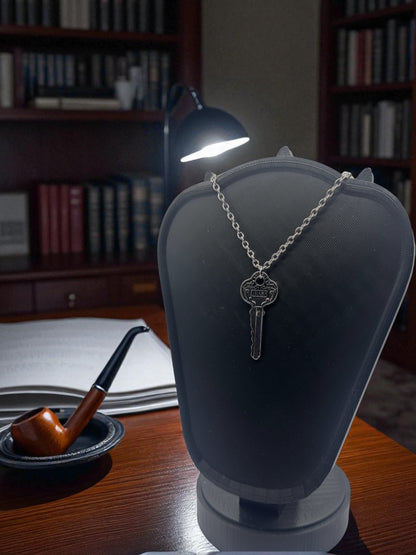 🕵 “Key to Baker Street” — Sherlock Holmes 221B Pendant Necklace - MacGuffin Shop