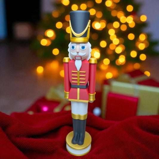 Classic Red and Black Chunkable Nutcracker
