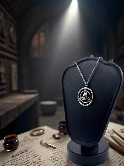☠️ “Marked by Shadows” — Assassin’s Creed Skull Emblem Necklace - MacGuffin Shop