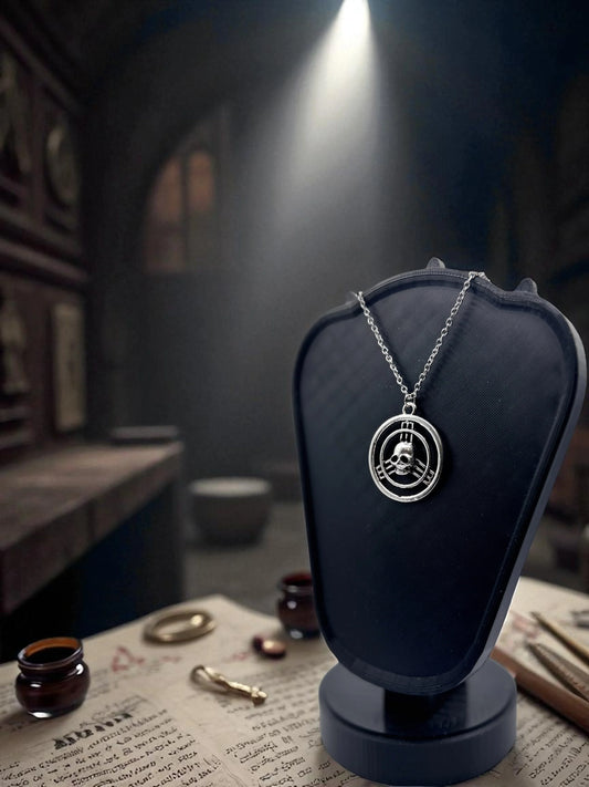 ☠️ “Marked by Shadows” — Assassin’s Creed Skull Emblem Necklace - MacGuffin Shop
