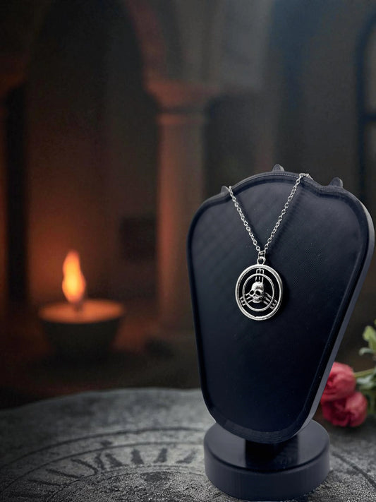 ☠️ “Marked by Shadows” — Assassin’s Creed Skull Emblem Necklace - MacGuffin Shop