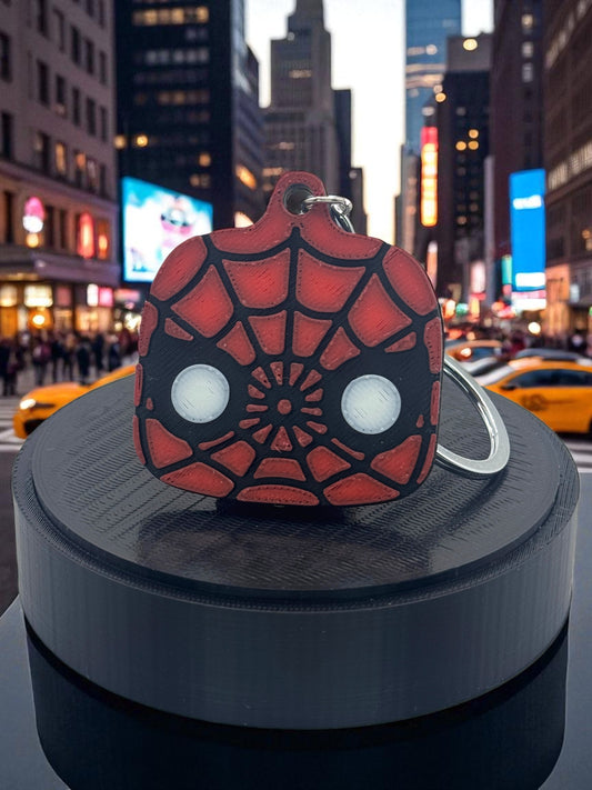 🕷️Spider‑Man Chibi Keychain — Friendly Neighborhood Hero - MacGuffin Shop