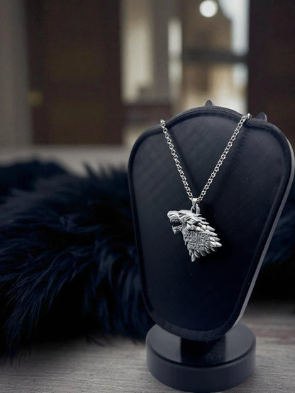 🐺 “Winter’s Guardian” — House Stark Direwolf Pendant - MacGuffin Shop