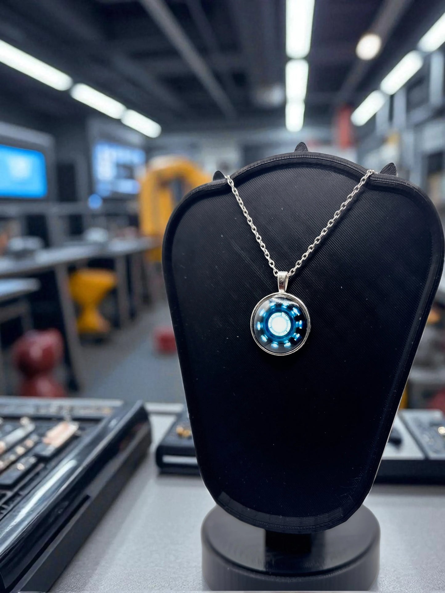 ❤️🔥 “Proof That Tony Stark Has a Heart” — Arc Reactor Pendant Necklace - MacGuffin Shop