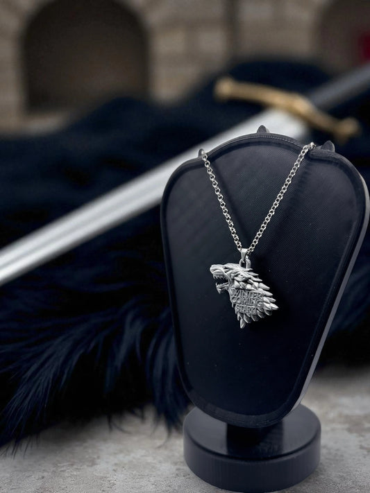 🐺 “Winter’s Guardian” — House Stark Direwolf Pendant - MacGuffin Shop