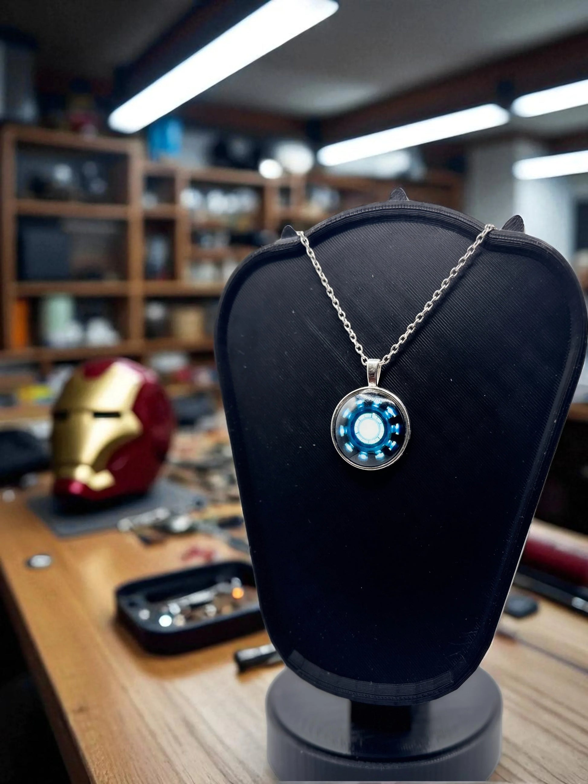 ❤️🔥 “Proof That Tony Stark Has a Heart” — Arc Reactor Pendant Necklace - MacGuffin Shop