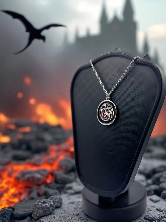🐉 “Heir to the Flame” — House Targaryen Dragon Pendant Necklace - MacGuffin Shop