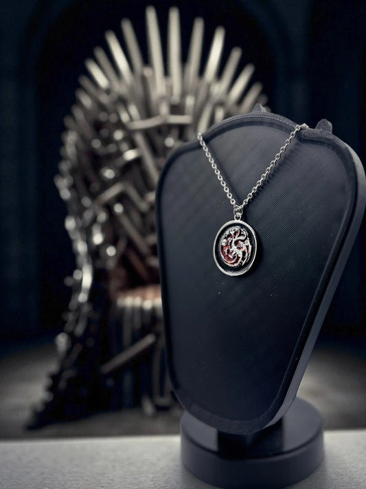 🐉 “Heir to the Flame” — House Targaryen Dragon Pendant Necklace - MacGuffin Shop